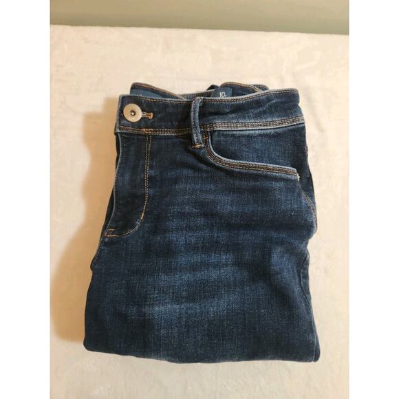 J.Jill Jeans Womens 10P 10 Petite Blue Whiskers Slim Ankle Authentic Fit - Picture 1 of 14